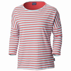 Columbia PFG Harborside™ 3/4 Sleeve Skjorta Dam LjusRosa (RDUTQ2809)